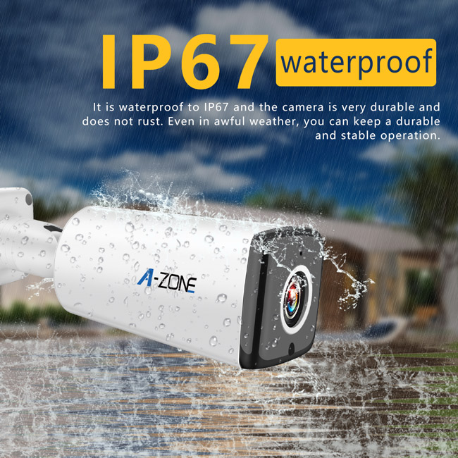 IP67 Waterproof  IP Security Camera 1 Megapixel For Company Security