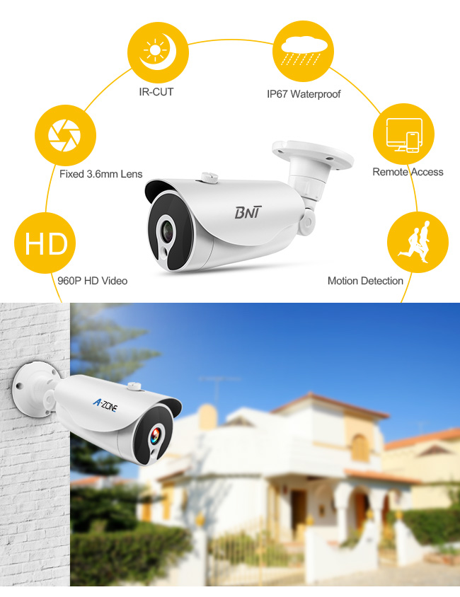 Network 8CH  IP CCTV Camera Kits Ip Security Camera System 1080P Motion Recording