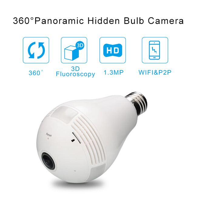 Mini 360 Panoramic Vr Camera ,  HD Fisheye Lens Security Camera 2.0 Megapixels
