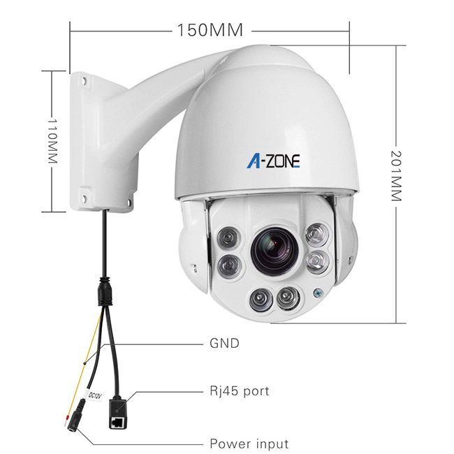 Ip Dome Camera Ptz Outdoor Analog Ptz Dome Camera  PAL / NTSC Signal System