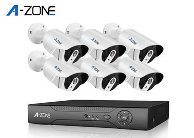 China Bullet Case 6 Camera Surveillance System , Poe Home Security Camera System  supplier