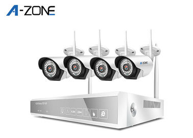 China Home 960P 4 Wireless CCTV Camera Kit With Recorder , Hd Nvr Security Camera System supplier