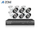 1080P 6 Camera Surveillance System Night Vision Cctv Kit IR Distance 30M supplier