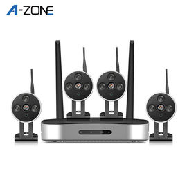 China Smart Home 4 Channel Wireless Cctv System With Nvr , Indoor Cctv Camera Kits  supplier