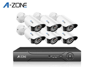 China 6CH 2MP Hd Ip Nvr Security System / Night Vision Cctv Kit 1/2.7 CMOS factory
