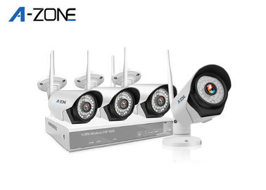 Domestic 720P 4 Camera Wireless Security System With nvr 1 Megapixel